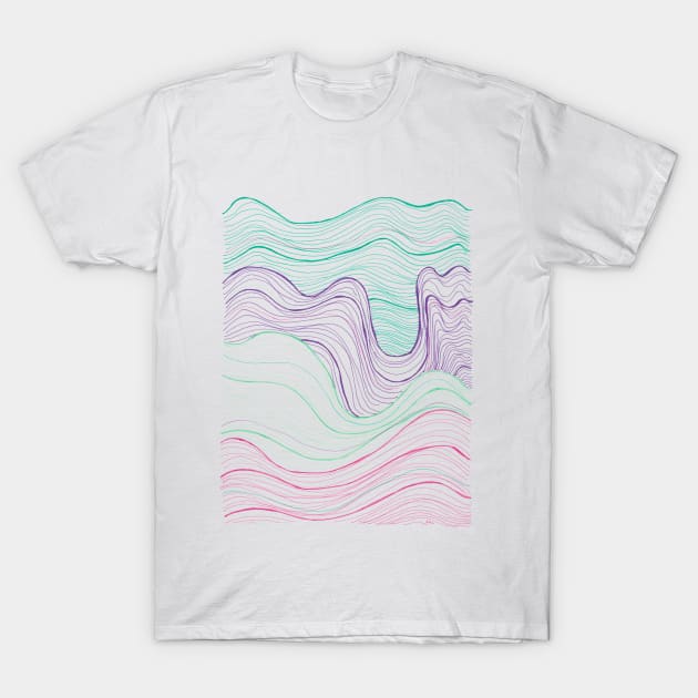 Gentle Waves T-Shirt by LauraKatMax